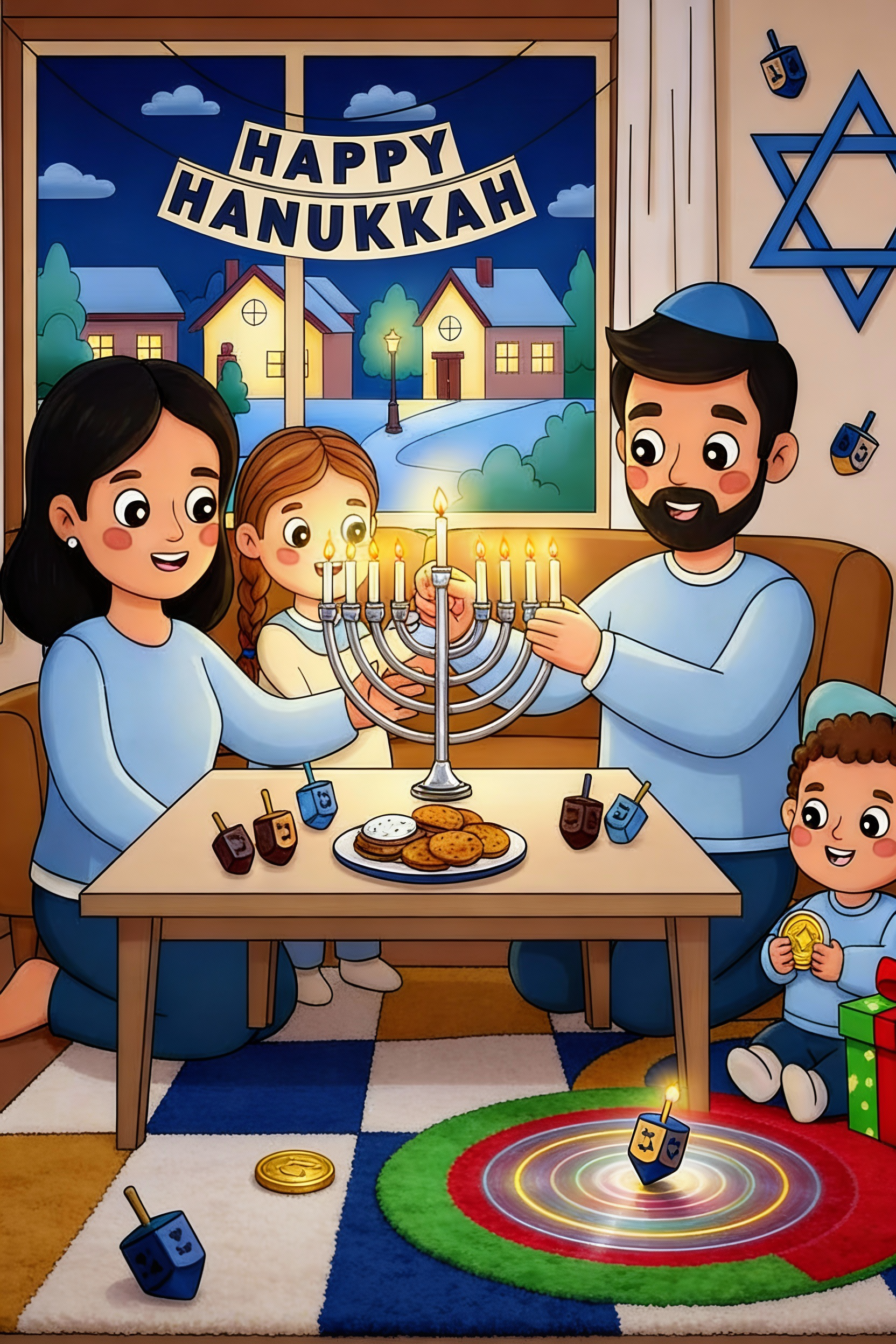 Hanukkah Imprint Coloring Book