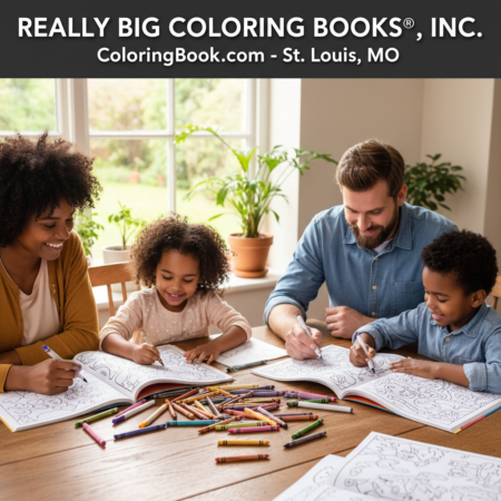 As a 100% USA‑made producer and a contractor with the U.S. Government Publishing Office, Really Big Coloring Books® emphasizes durable papers, clear line art, and vibrant covers