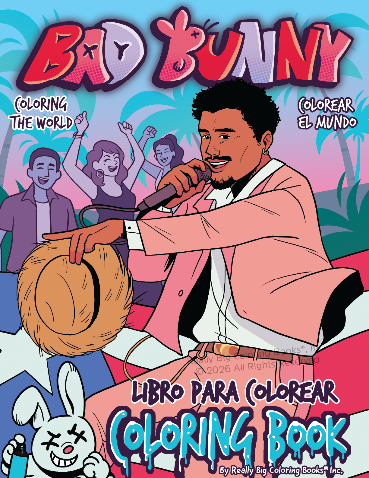 Bad Bunny Coloring Book Coloring the World