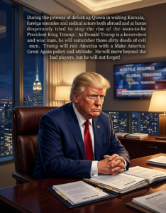 King President Donald J. Trump: The American People’s King