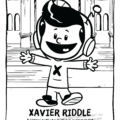 Xavier Riddle and the Secret Museum Imprint Coloring Book Page 1