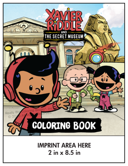 Xavier Riddle and the Secret Museum Imprint Coloring Book Front Cover