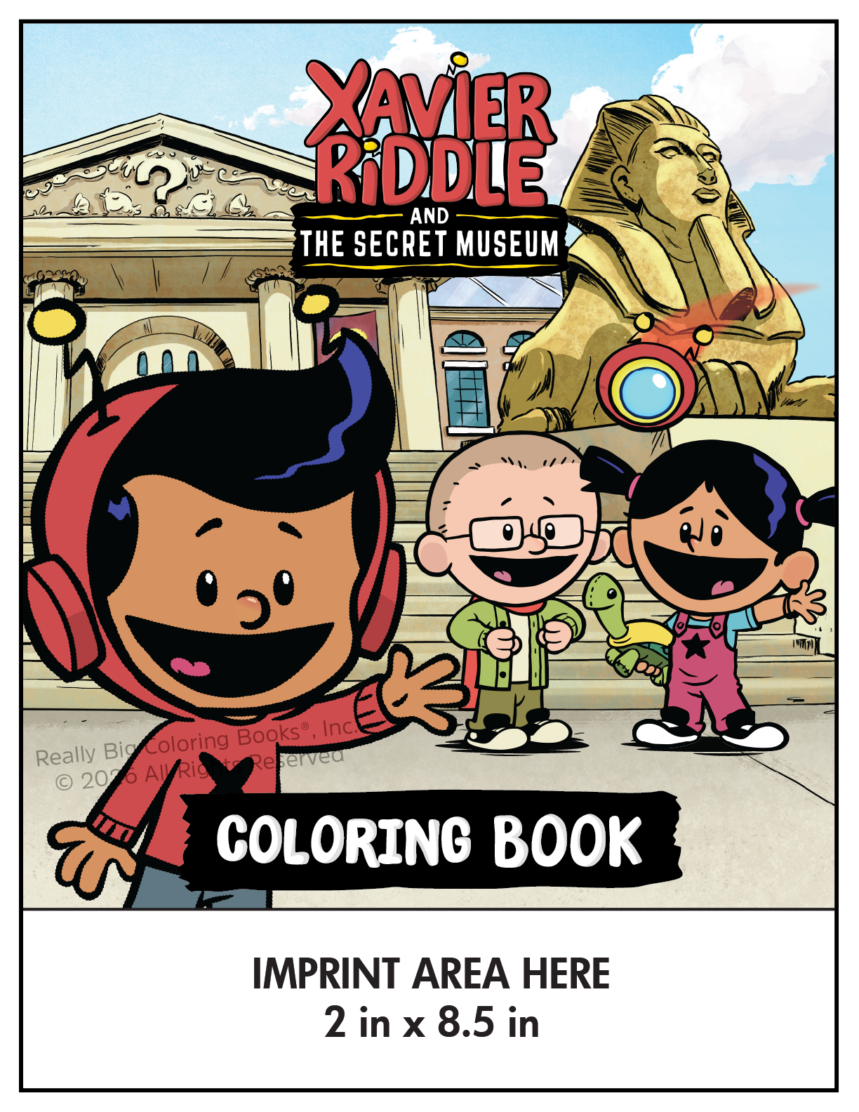 Xavier Riddle and the Secret Museum Imprint Coloring Book Front Cover