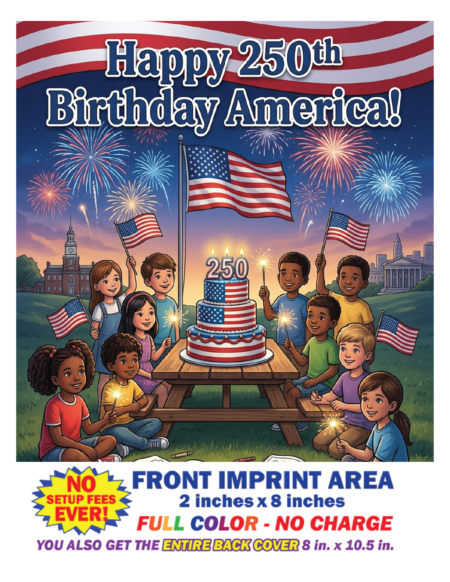 Happy 250th Birthday America Imprint Coloring Book
