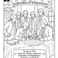 America's 250th Anniversary Coloring Book Page 3