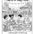 America's 250th Anniversary Coloring Book Page 38