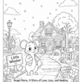 Angel Moms & Families Coloring Book Page 1