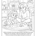 Angel Moms & Families Coloring Book Page 7
