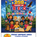 Celebrating 250 Years of Freedom in America Imprint Coloring Book Front Cover