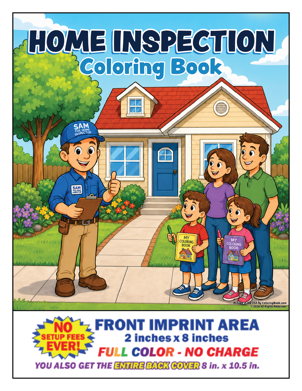 Home Inspection Coloring Book Imprint Front Cover