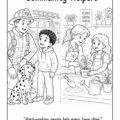 Main Street USA - America's 250th Birthday Imprint Coloring Book Page 3