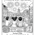 Main Street USA - America's 250th Birthday Imprint Coloring Book Page 11