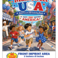 Main Street USA - America's 250th Birthday Imprint Coloring Book Front Cover
