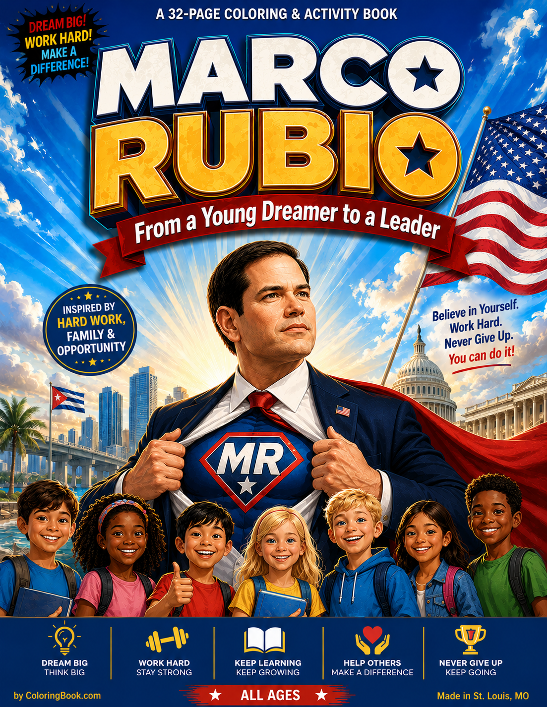 Front Cover Marco Rubio Coloring Book