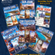 Use a bright, professional image showing colorful coloring books, posters, postcards, notebooks, greeting cards, and custom printed paper products displayed together.