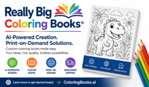 AI Coloring Books and Print-on-Demand Publishing