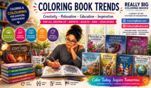 Coloring Book Trends for Artists, Adults, Kids & Educators