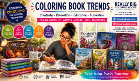 Coloring Book Trends for Artists, Adults, Kids & Educators