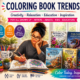 Coloring Book Trends for Artists, Adults, Kids & Educators