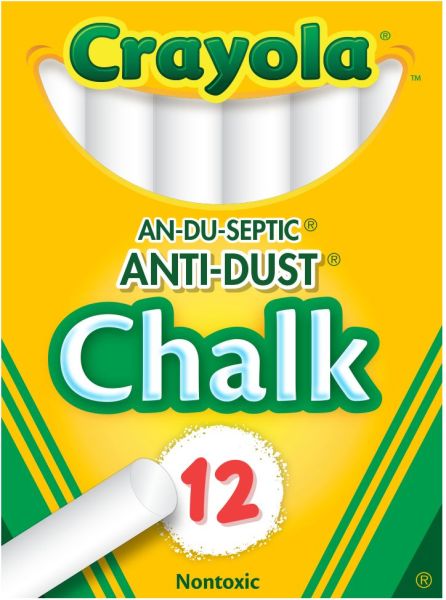 12 Ct Anti-Dust® Chalkboard Chalk Sticks