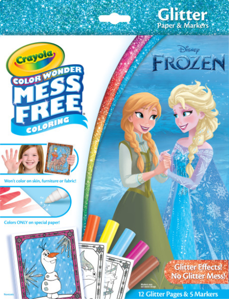 Color Wonder Glitter Paper & Markers, Disney Frozen