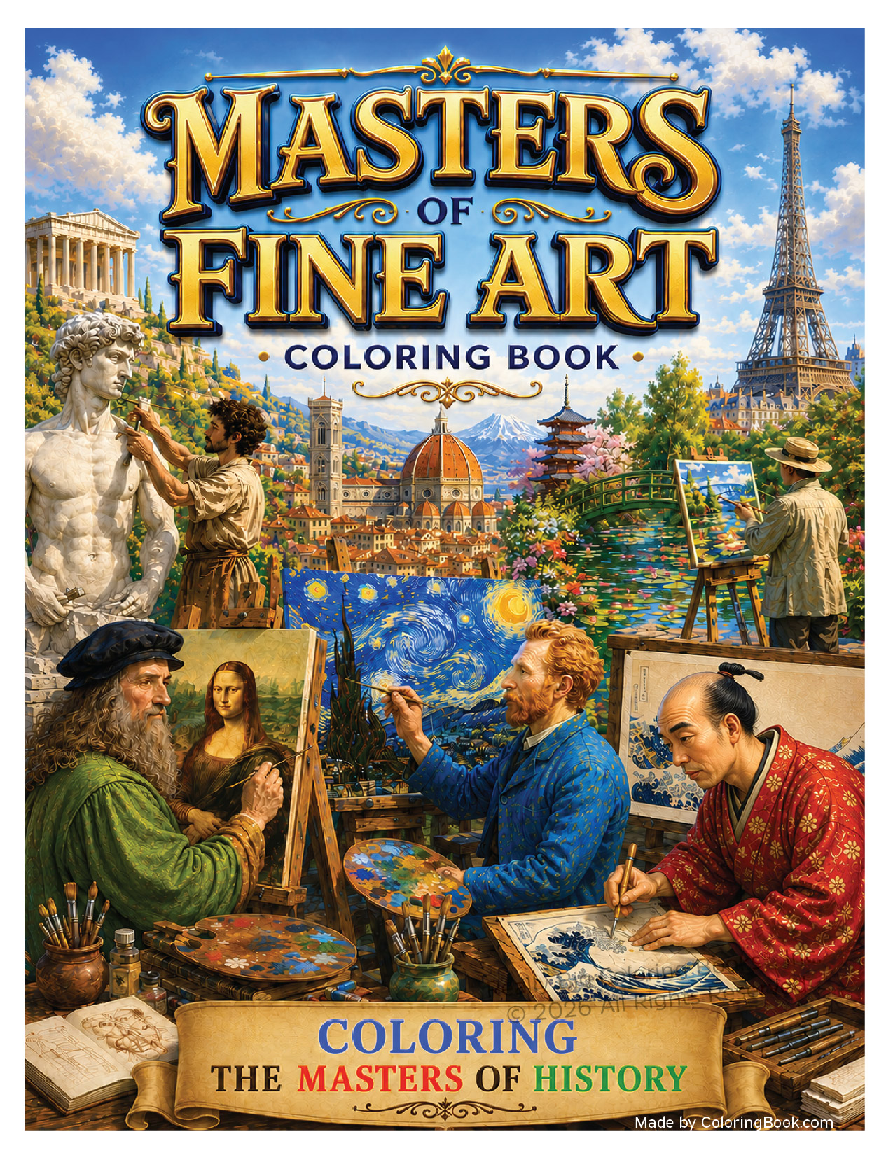 The Masters of Fine Art Coloring Book