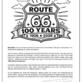 route 66 history coloring page