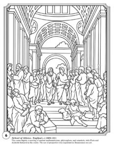 The Masters of Fine Art Coloring Book