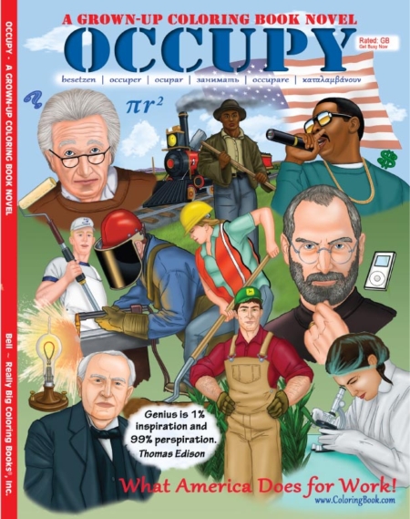 Occupy: A Grown Up Coloring Book Novel