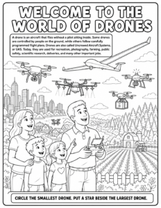 Drones Imprint Coloring Book