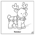 Cozy Twas the Night Before Christmas reindeer.