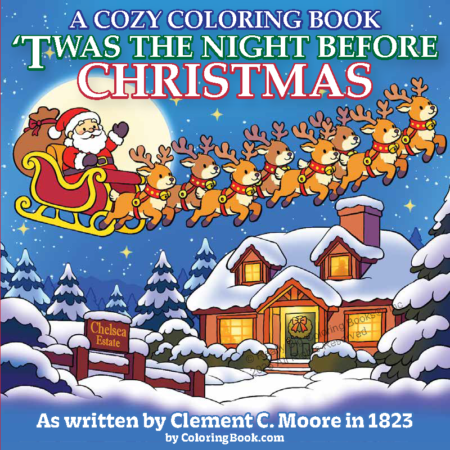 Cozy Twas the Night Before Christmas Front Cover 1823
