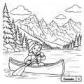 Cozy Coloring Book Around the World Canada